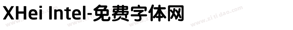 XHei Intel字体转换